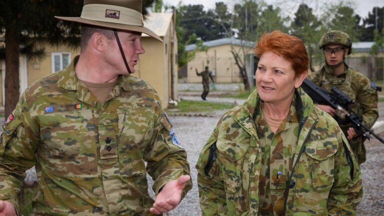 Pauline Hanson contrasts ‘Teachers for Palestine’ mockery of Anzac Day